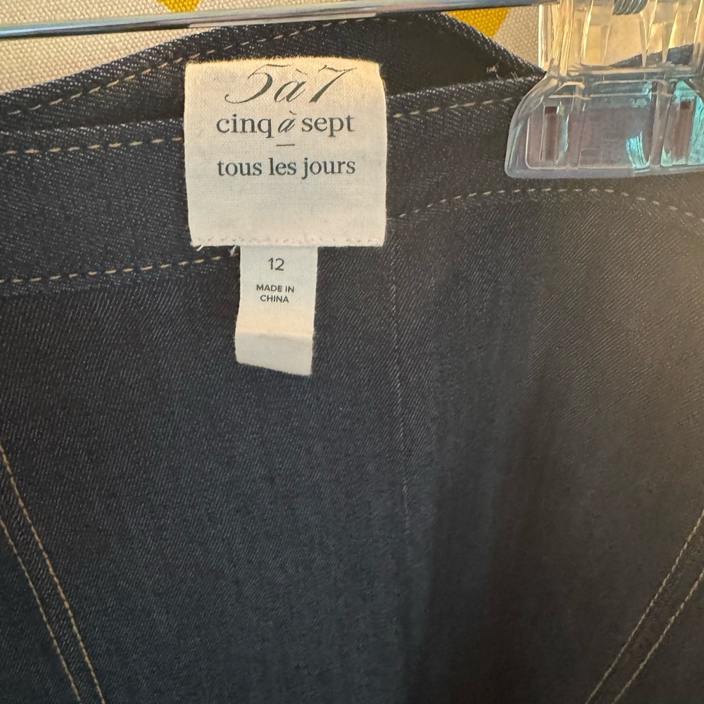 Cinq à Sept Dark Denim pant Size 12